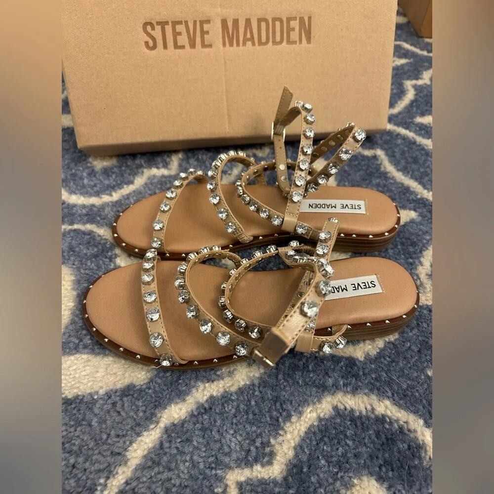 Steve Madden Gladiator Style Jeweled Sandal 6